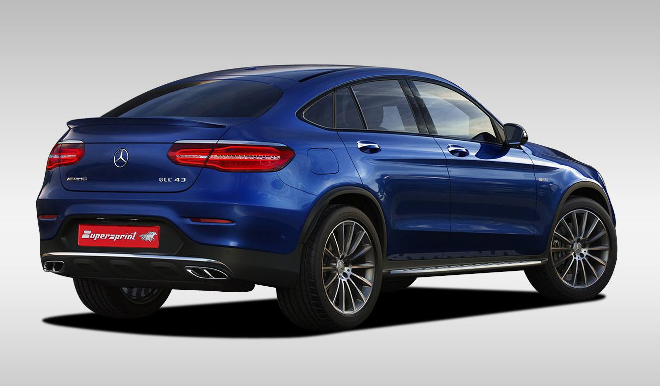 Impianto di scarico per Mercedes-AMG C253 GLC 43 Coupé 4-Matic (3.0i V6 Bi-Turbo 367 Hp) 2016 ->