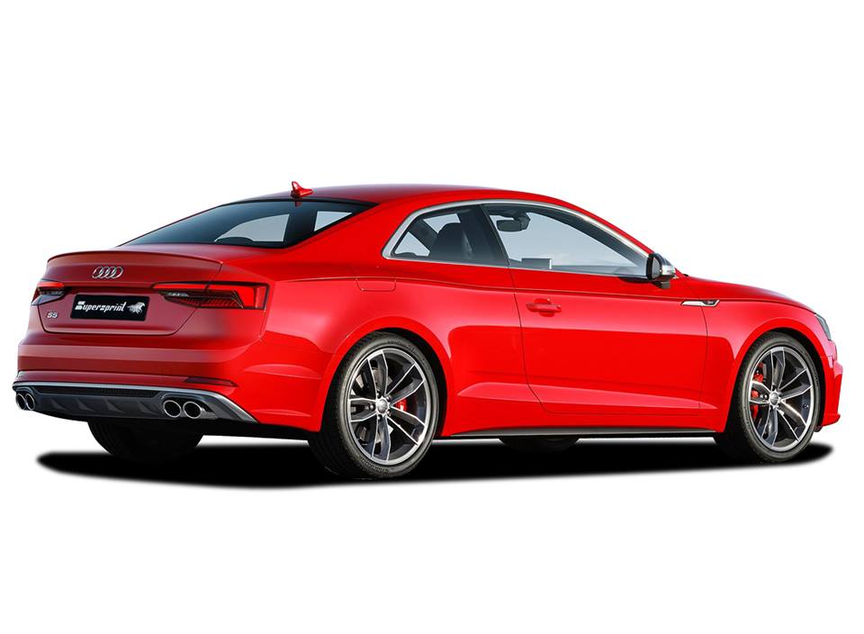 Impianto di scarico per AUDI S5 Quattro Coupé 3.0 TFSi V6 (354 Hp) 2017 -> (con valvola)