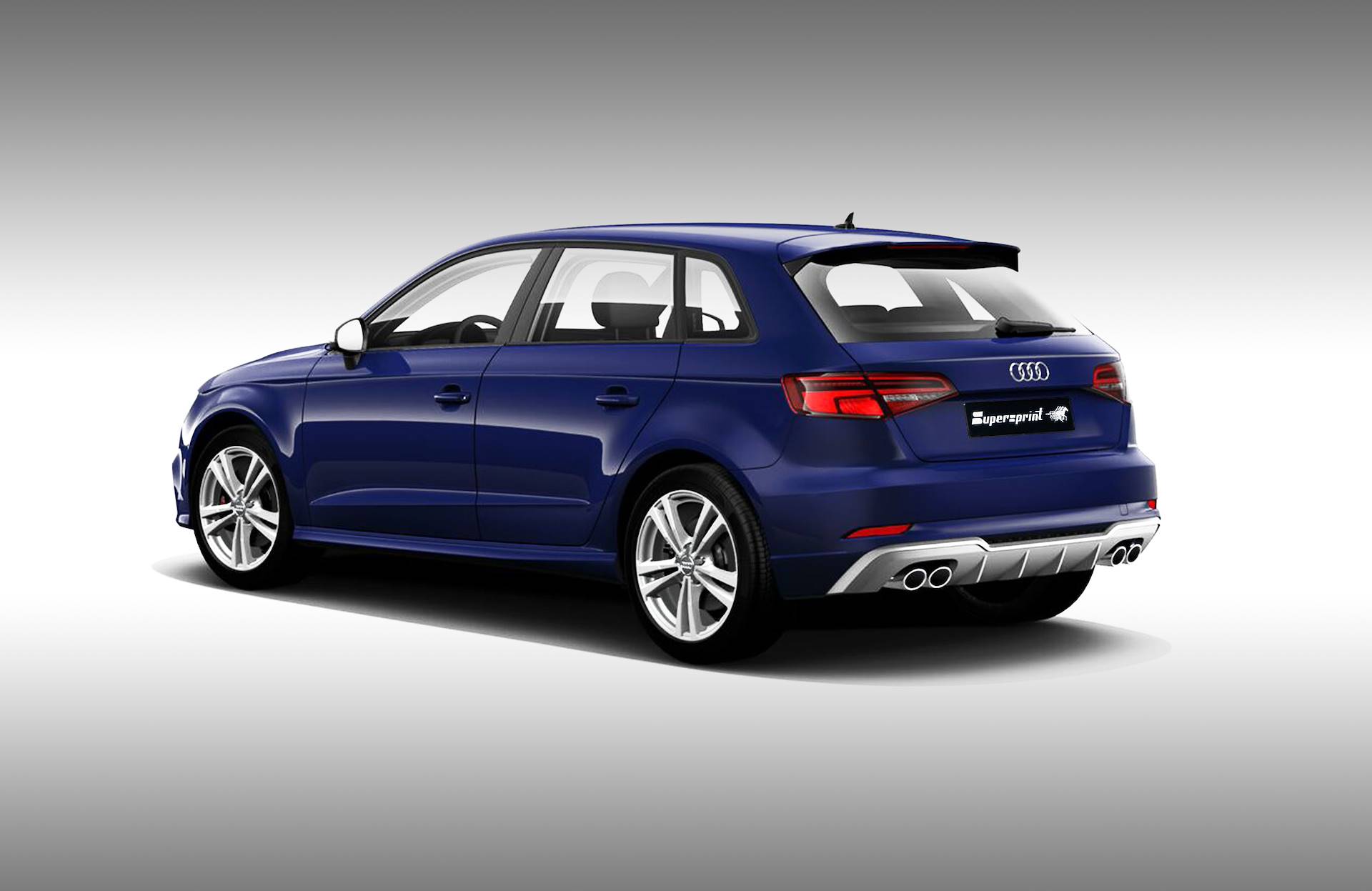 Impianto di scarico per AUDI S3 8VA Sportback QUATTRO 2.0 TFSI (300 Hp - modelli con GPF) 2019 ->Twin Pipe (con valvola)