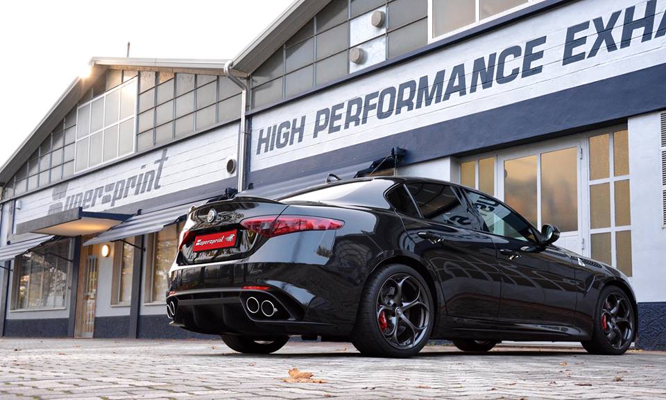 Impianto di scarico per ALFA ROMEO GIULIA QUADRIFOGLIO 2.9i V6 Bi-Turbo (510 Hp) 2016 -> (con valvola)