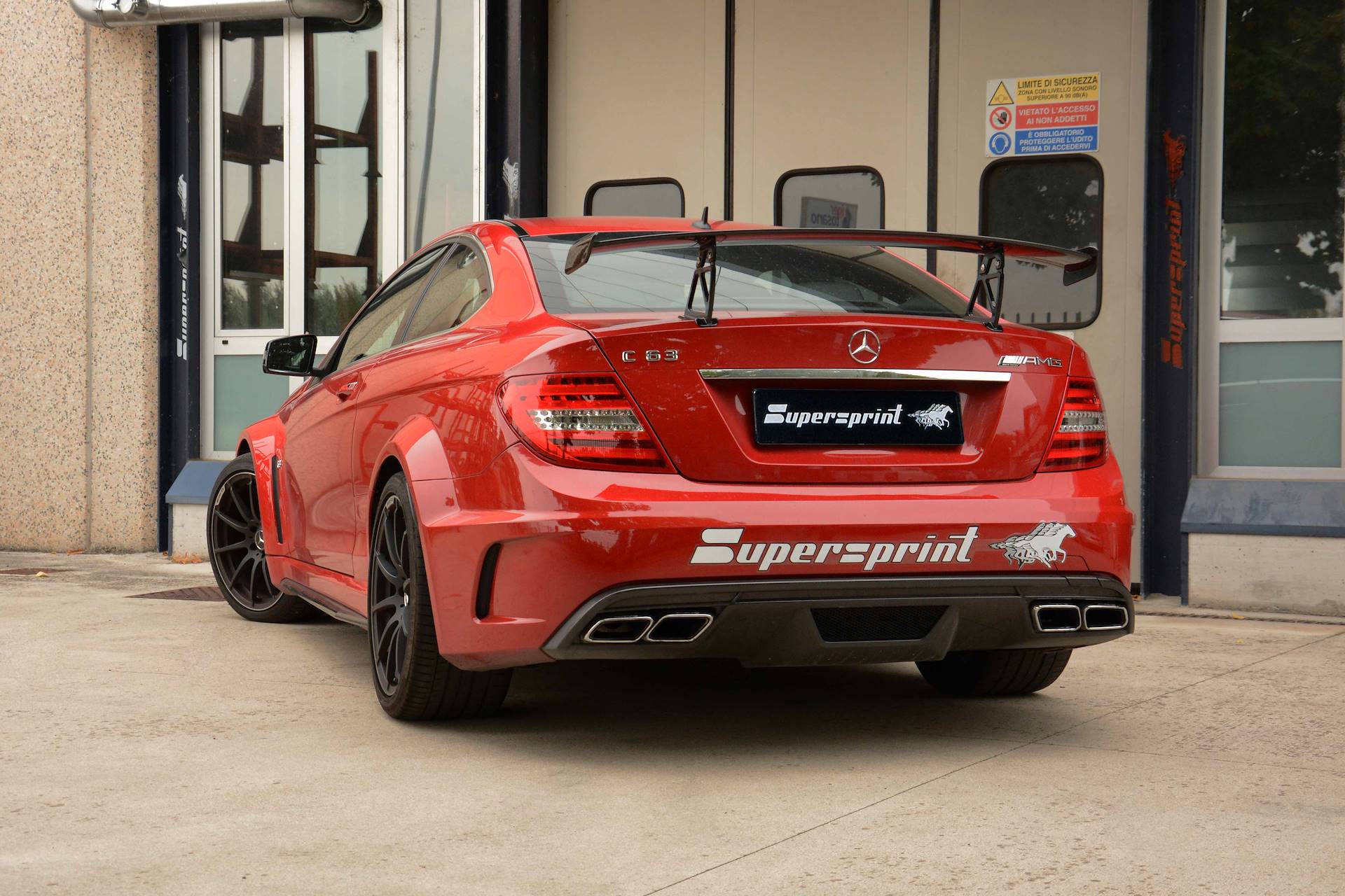 Impianto di scarico per MERCEDES C204 C63 AMG Coupé V8 Black Series (517 Hp) 2011 ->