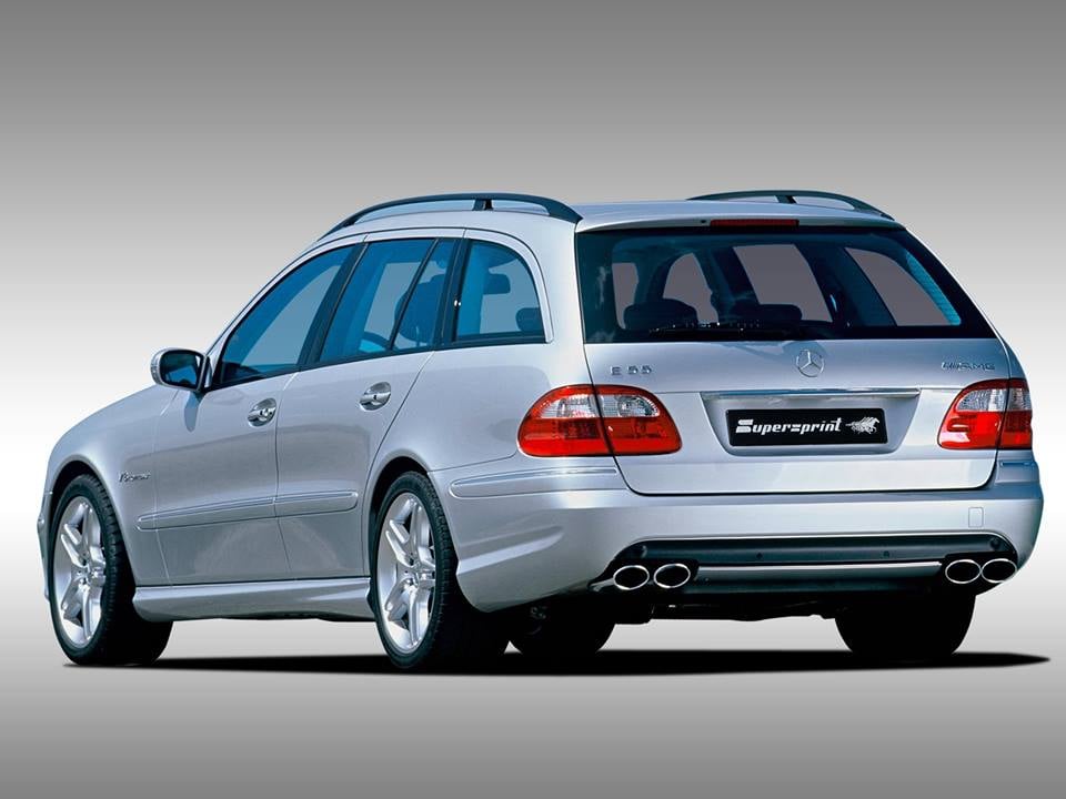 Impianto di scarico per MERCEDES W211 E 55 AMG V8 Kompressor (M113 - 5.5L - 476 Hp) (Berlina + S.W.) '02 -> '06
