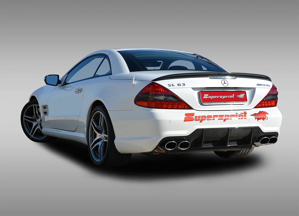 Impianto di scarico per MERCEDES R230 SL 63 AMG V8 (M156 - 525 Hp) '08 -> '11