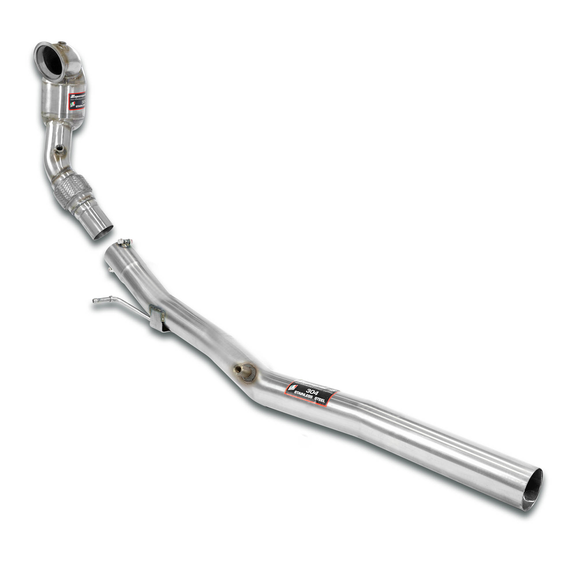 Kit tubi turbina con catalizzatore metallico 100CPSI WRC   