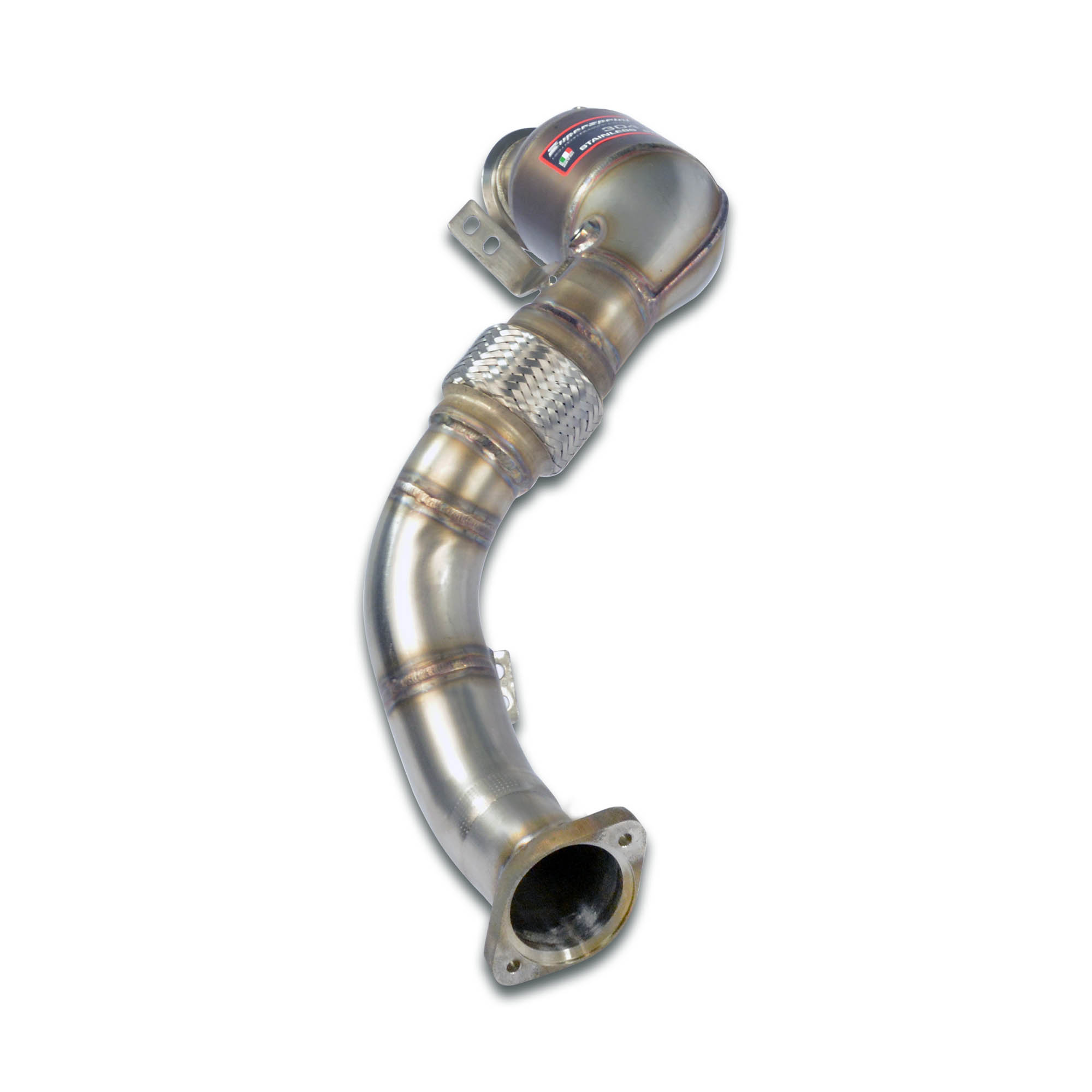 Downpipe + catalizzatore metallico sinistro