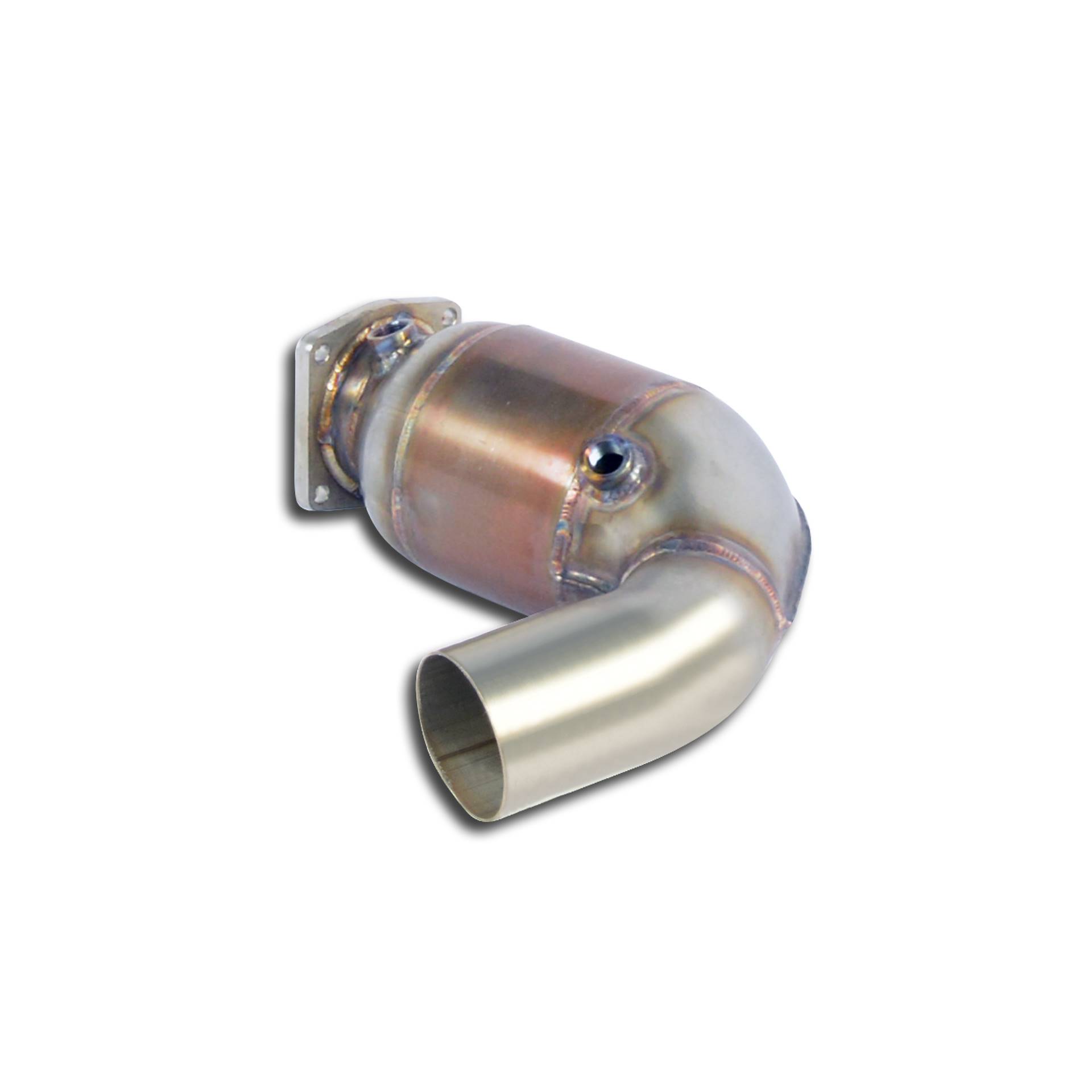 Scarico anteriore Destro con catalizzatore metallico 100CPSI 