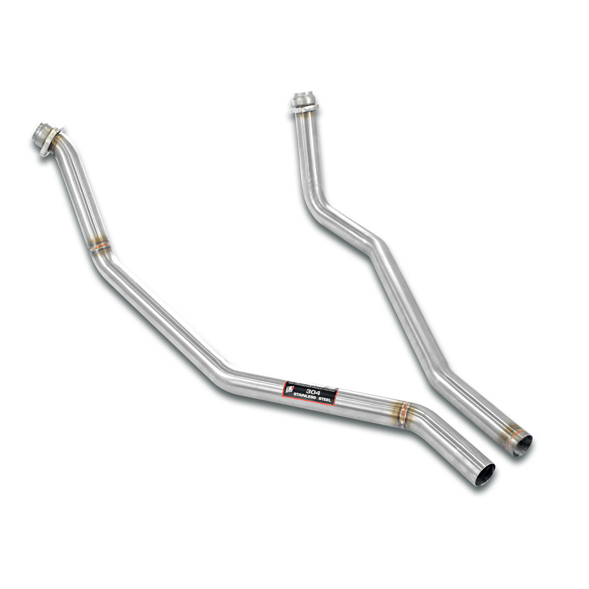 Kit downpipe destro - sinistro per collettore di serie<br>(Solo guida a sinistra)