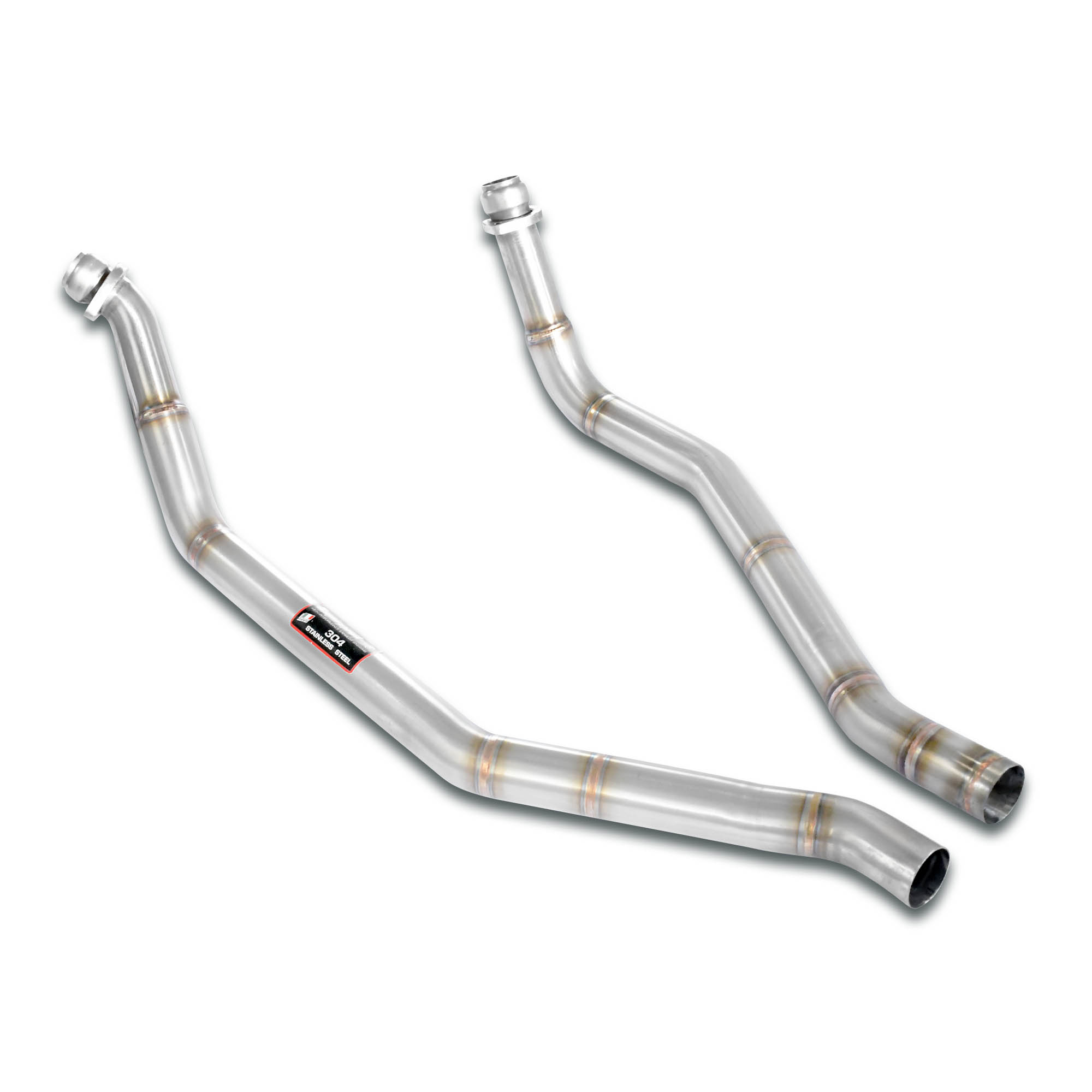 Kit downpipe destro - sinistro per collettore di serie<br>(Solo guida a sinistra)