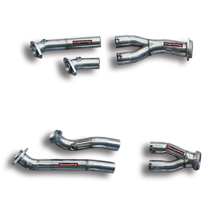 Kit tubi raccordo "Y-Pipe" Destro - Sinistro<br>(Per collettori di serie)