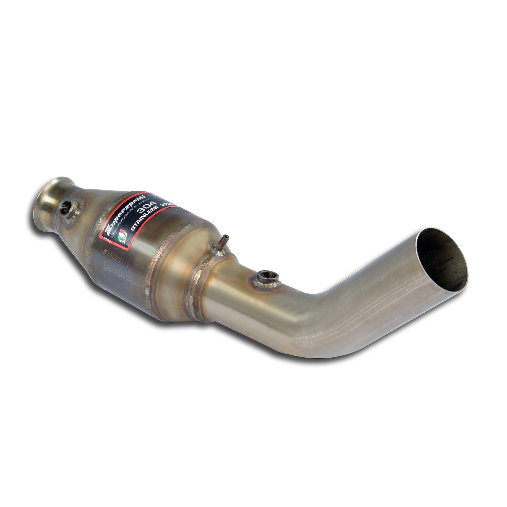 Anteriore sinistro con catalizzatore metallico