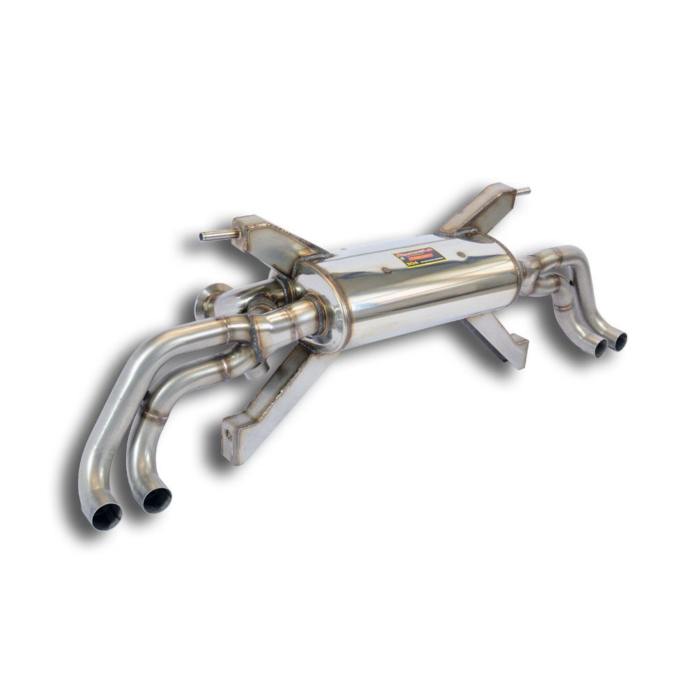 Posteriore con valvole Destro - Sinistro 4 uscite<br>(Elimina cat. di serie secondari - da montare con terminali di serie)<br><strong><span style="color:#ea0000;">-8,0 Kg</span></strong>