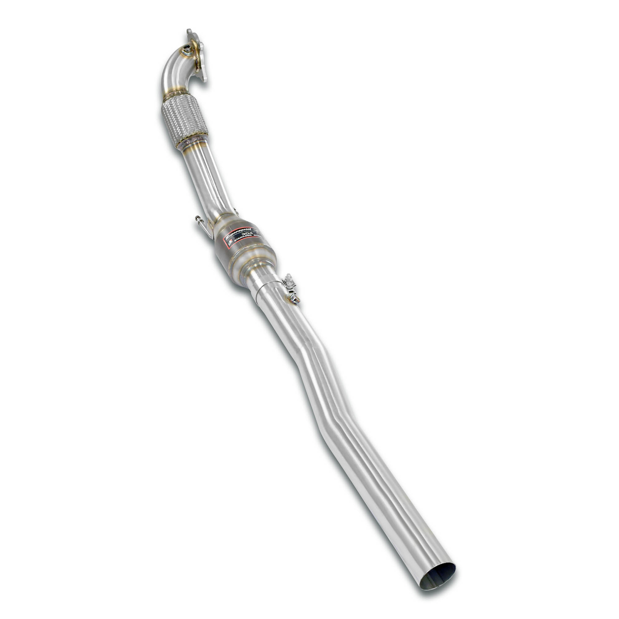 Kit tubo turbina + Catalizzatore metallico 100CPSI Ø130mm