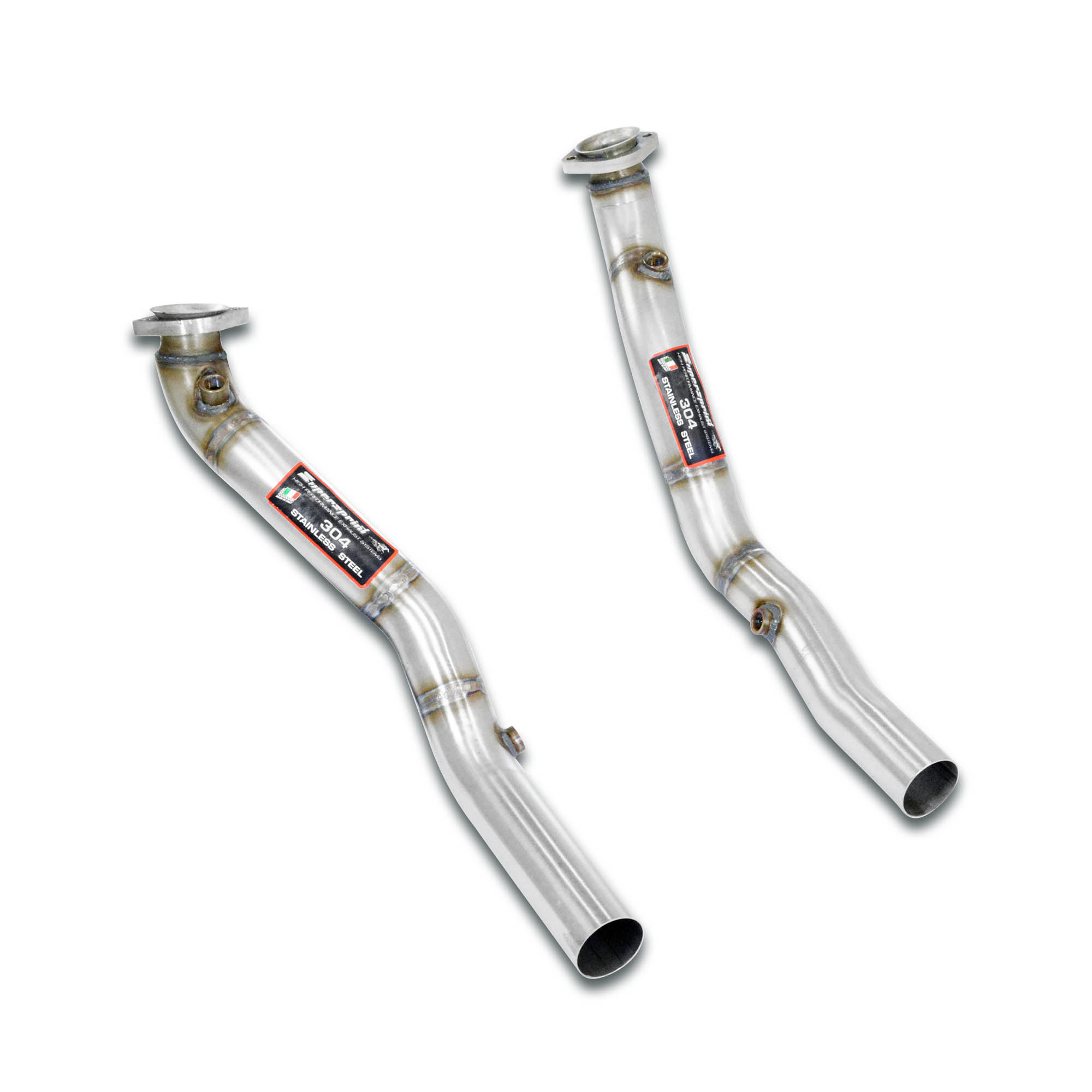 Kit downpipe Destro + Sinistro per collettore di serie <br> (Per guida a destra e a sinistra)