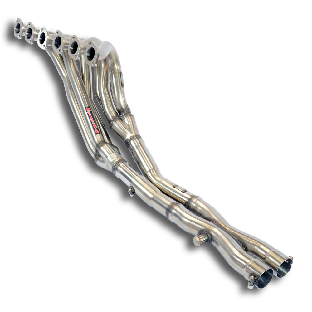 Collettore + "X-Pipe"<br>(Guida a sinistra)<br>100% Inox<br>Per catalizzatore di serie.