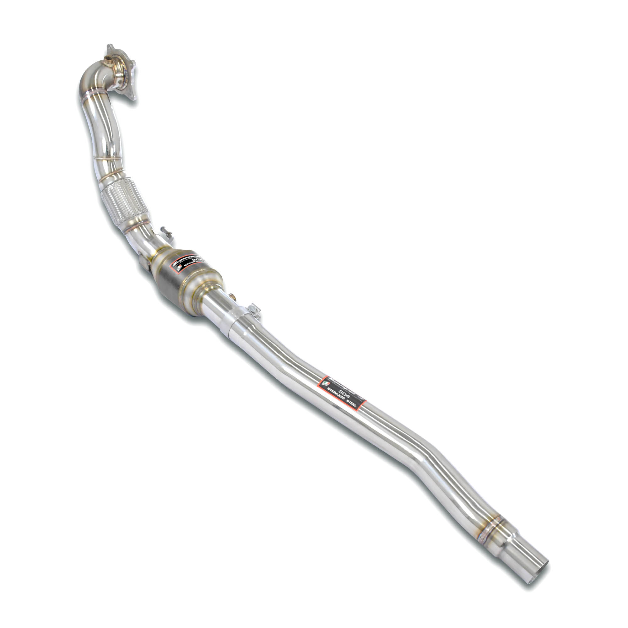 Kit tubo turbina con catalizzatore metallico 100 CPSI WRC