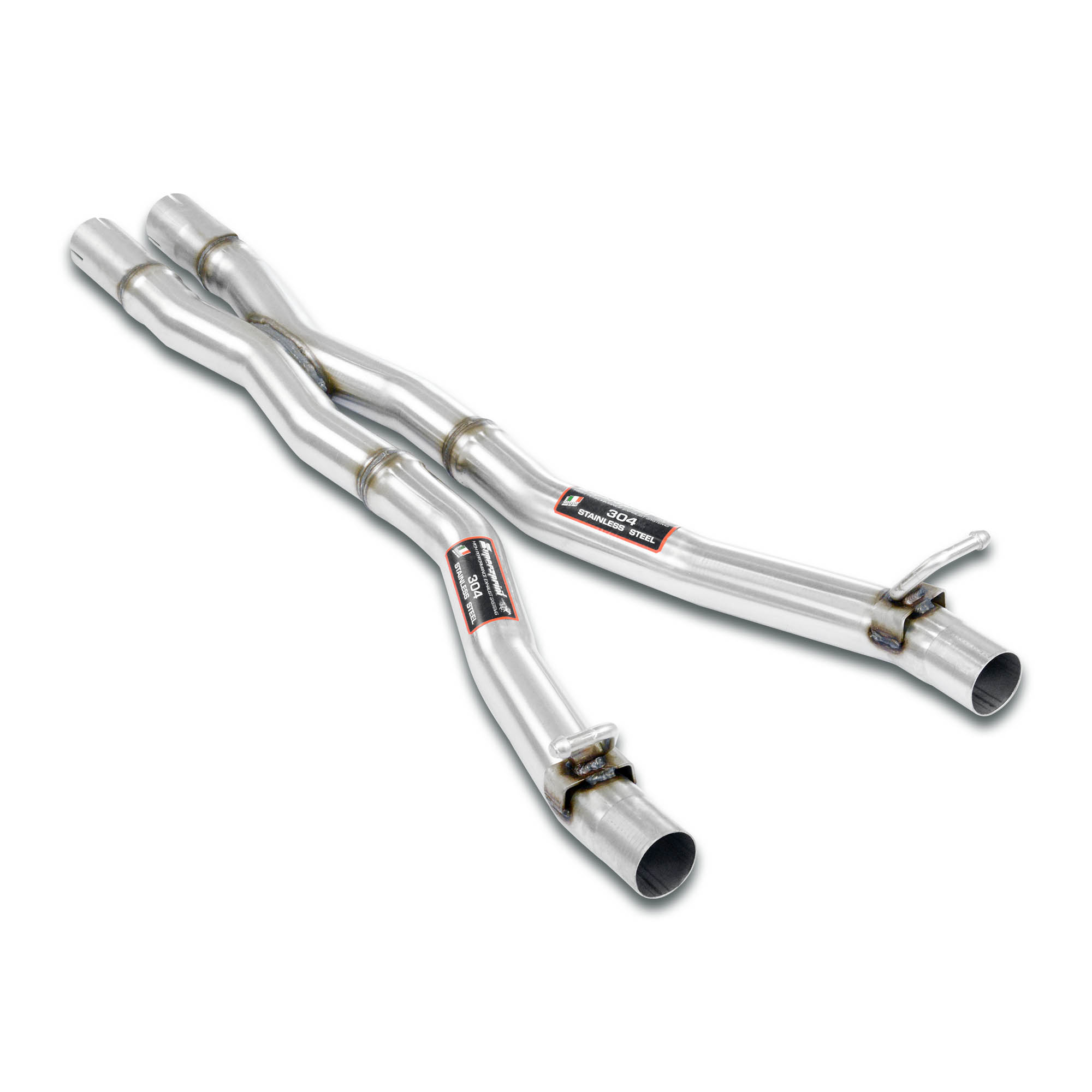 Kit Tubi centrali destro + sinistro con raccordo "X"<br>Sostituisce centrale serie.