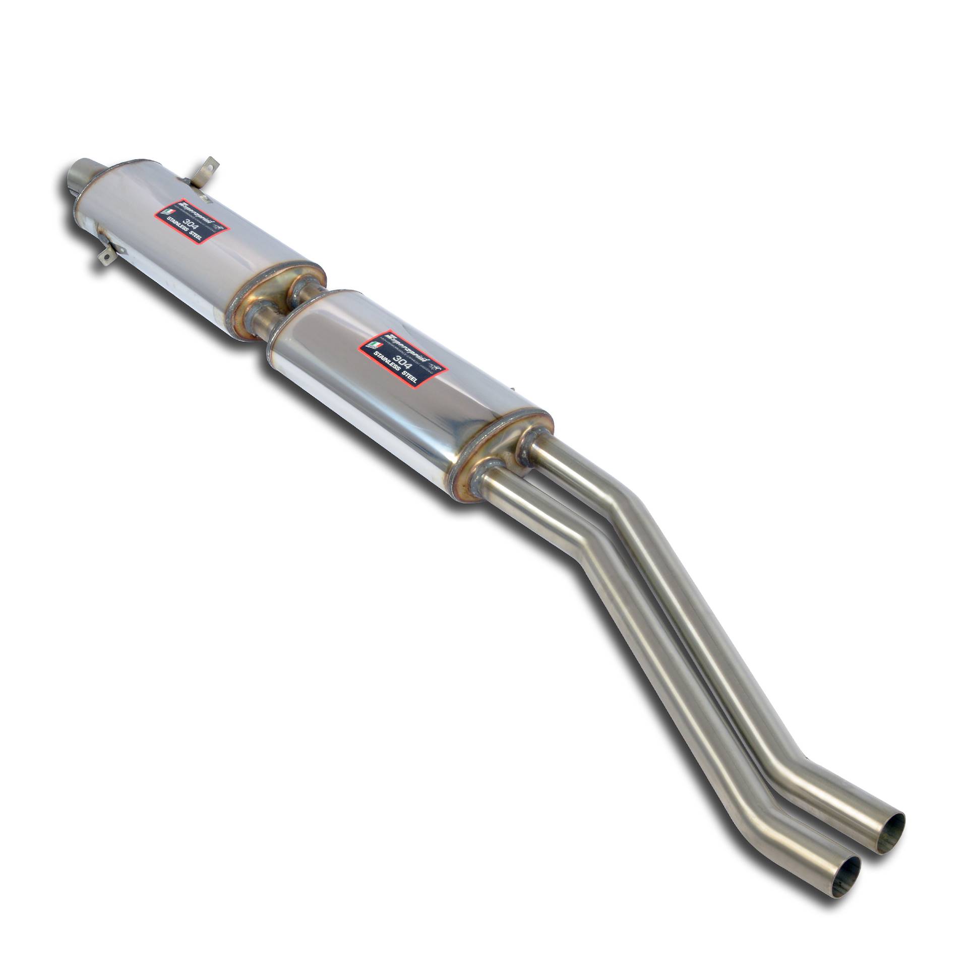 Scarico anteriore + centrale destro (2 Silenziatori)<br>Disponibile su richiesta