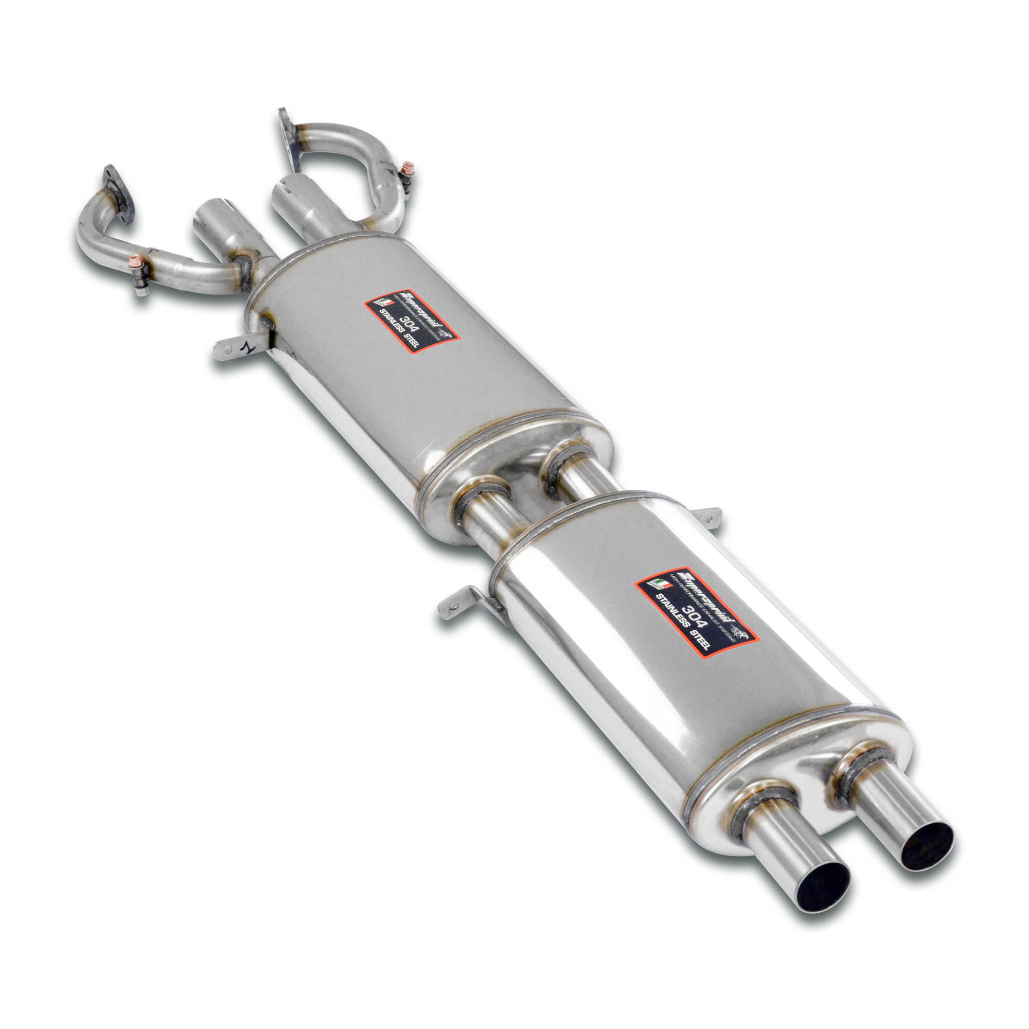 Scarico anteriore + centrale destro (2 Silenziatori)<br>Disponibile su richiesta