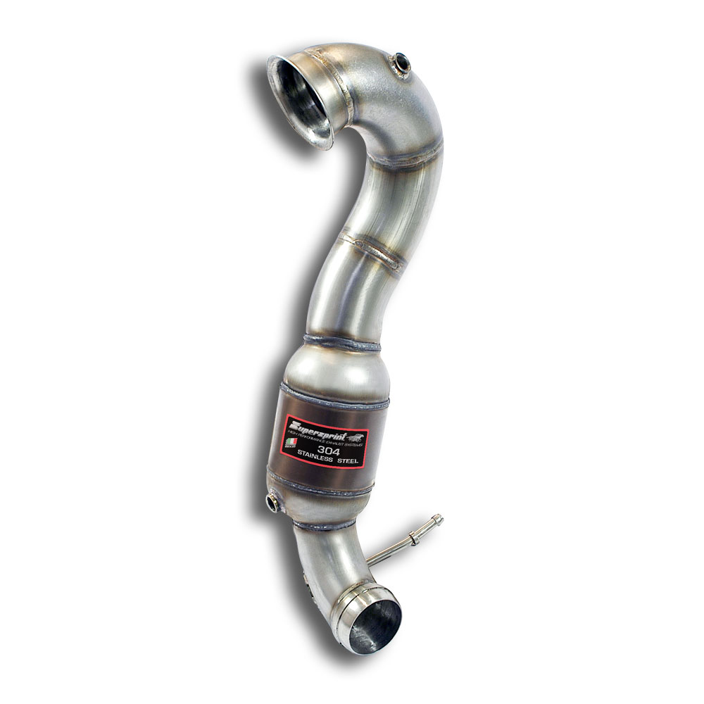 Downpipe con catalizzatore metallico