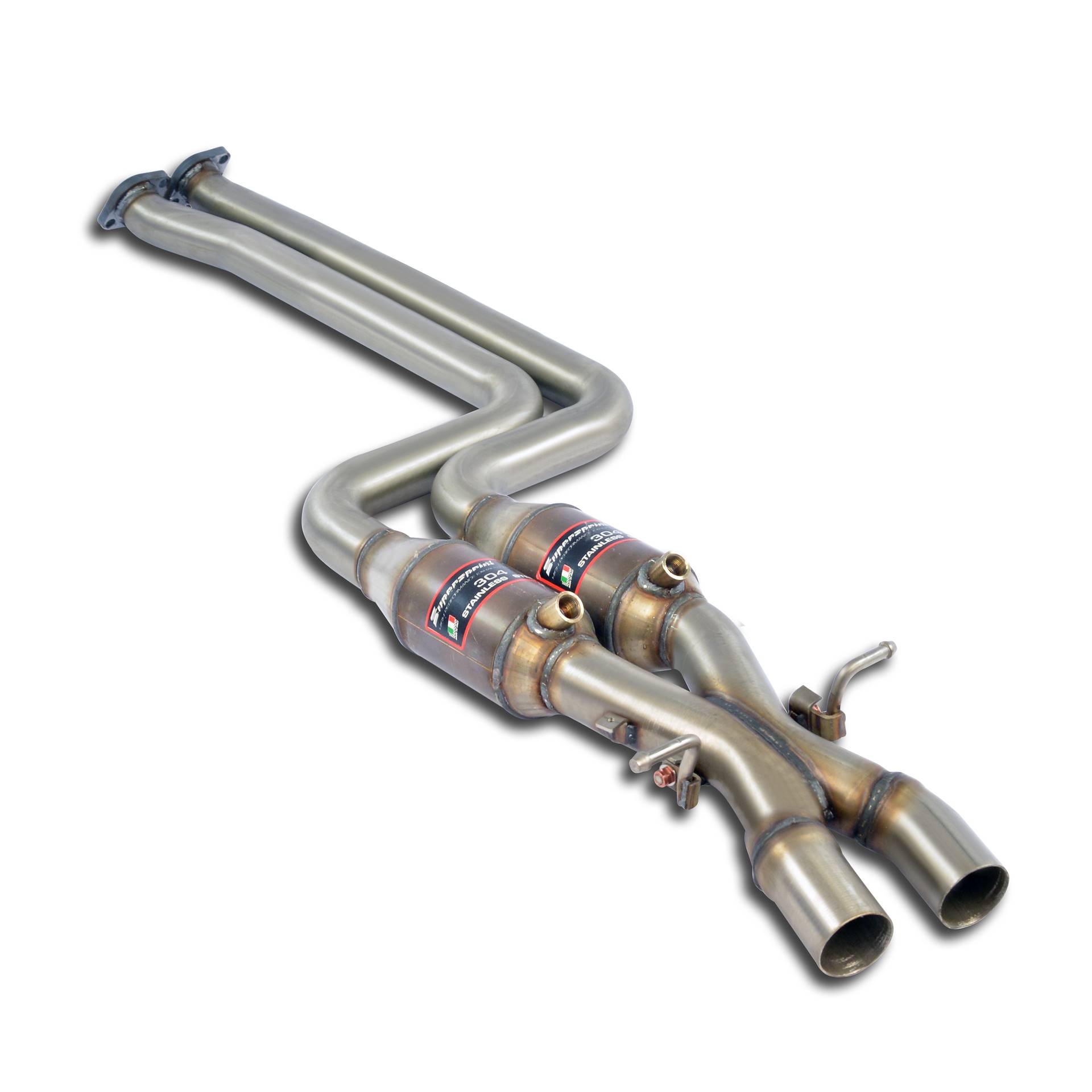 Catalizzatore metallico Destro - Sinistro + "X-Pipe"
