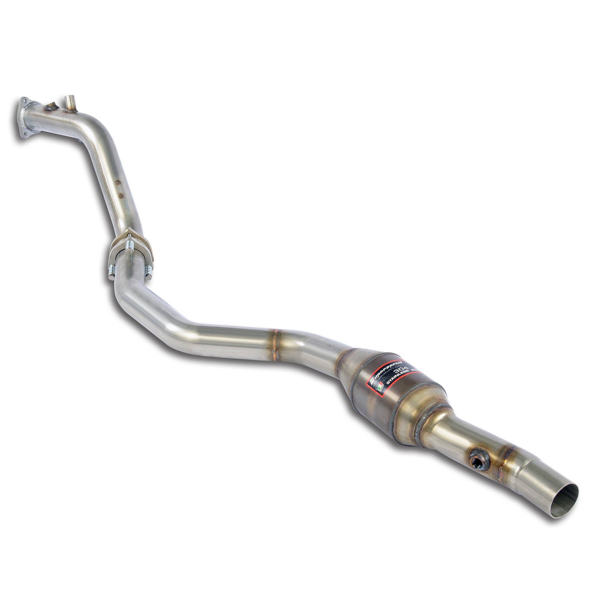 Tubo collegamento sinistro + Catalizzatore metallico