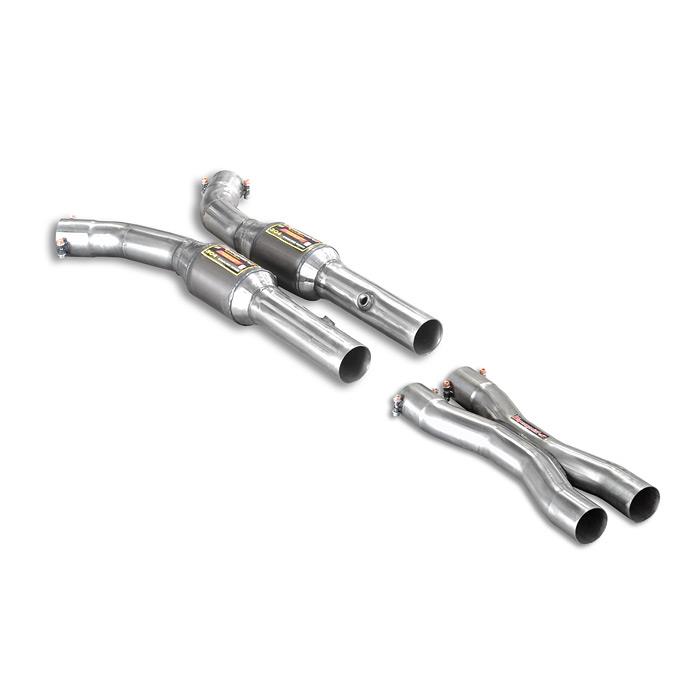 Scarico anteriore  con catalizzatore Metallico + "X-Pipe"