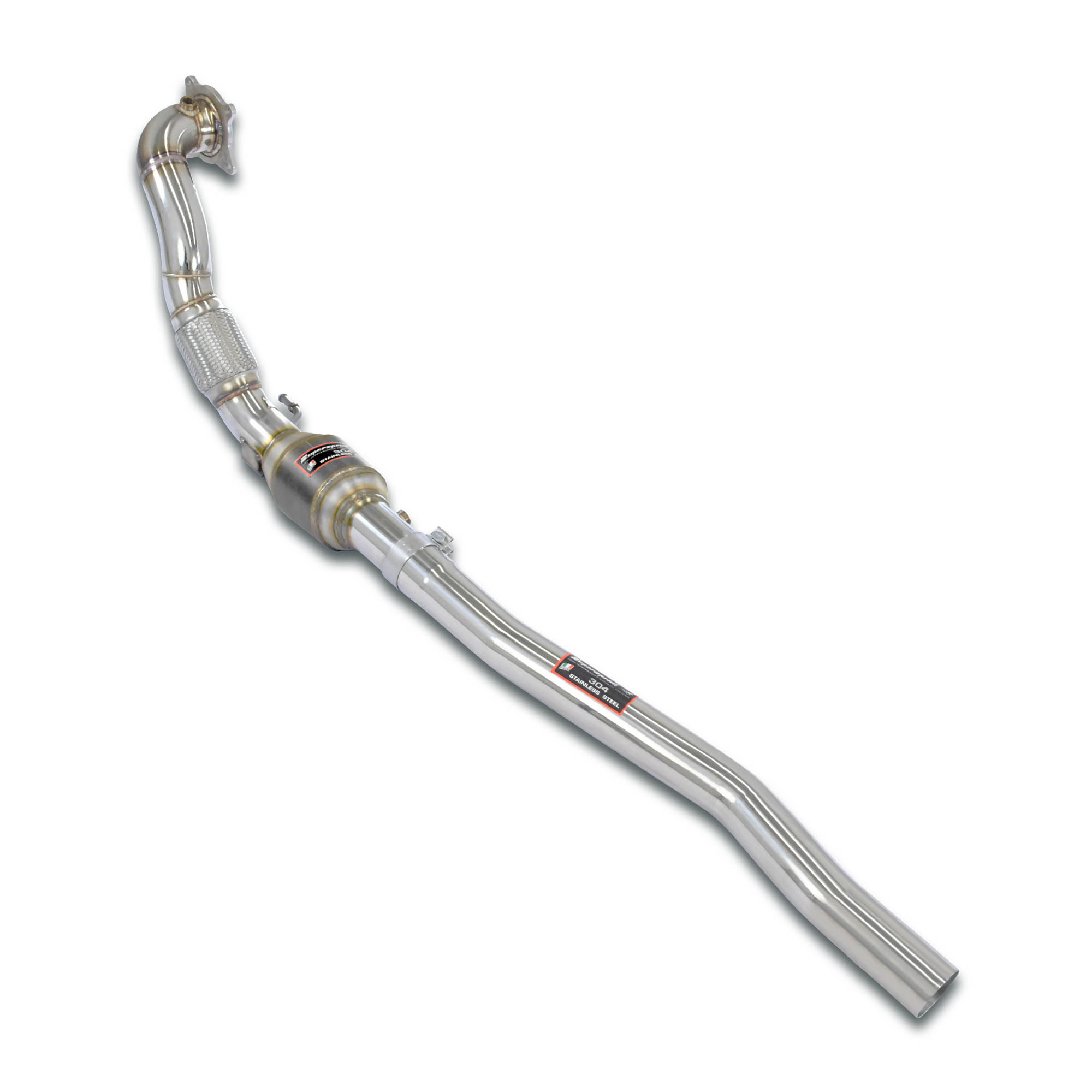 Kit tubo turbina con catalizzatore metallico 100 CPSI