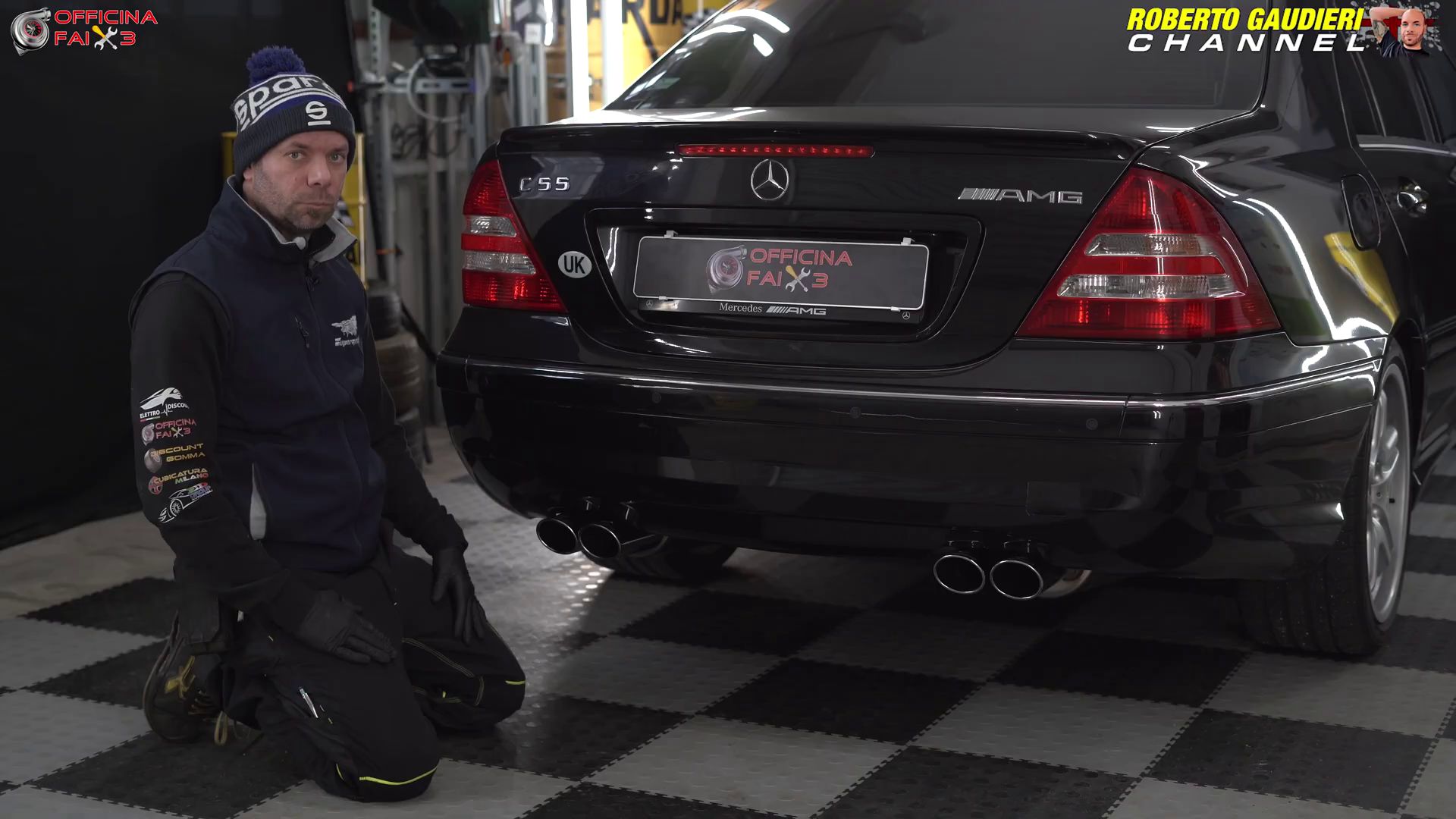 Impianto di scarico per MERCEDES W203 C 55 AMG V8 (367 Hp) BY OFFICINA FAI PER 3