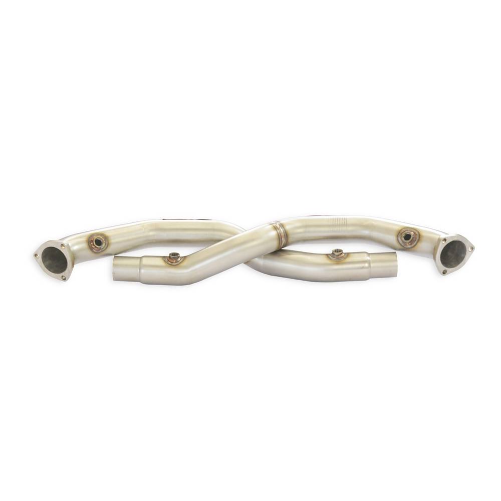 Kit tubi anteriori destro + sinistro<br>sostituisce catalizzatore<br>Compatibile con marmitte posteriori di serie