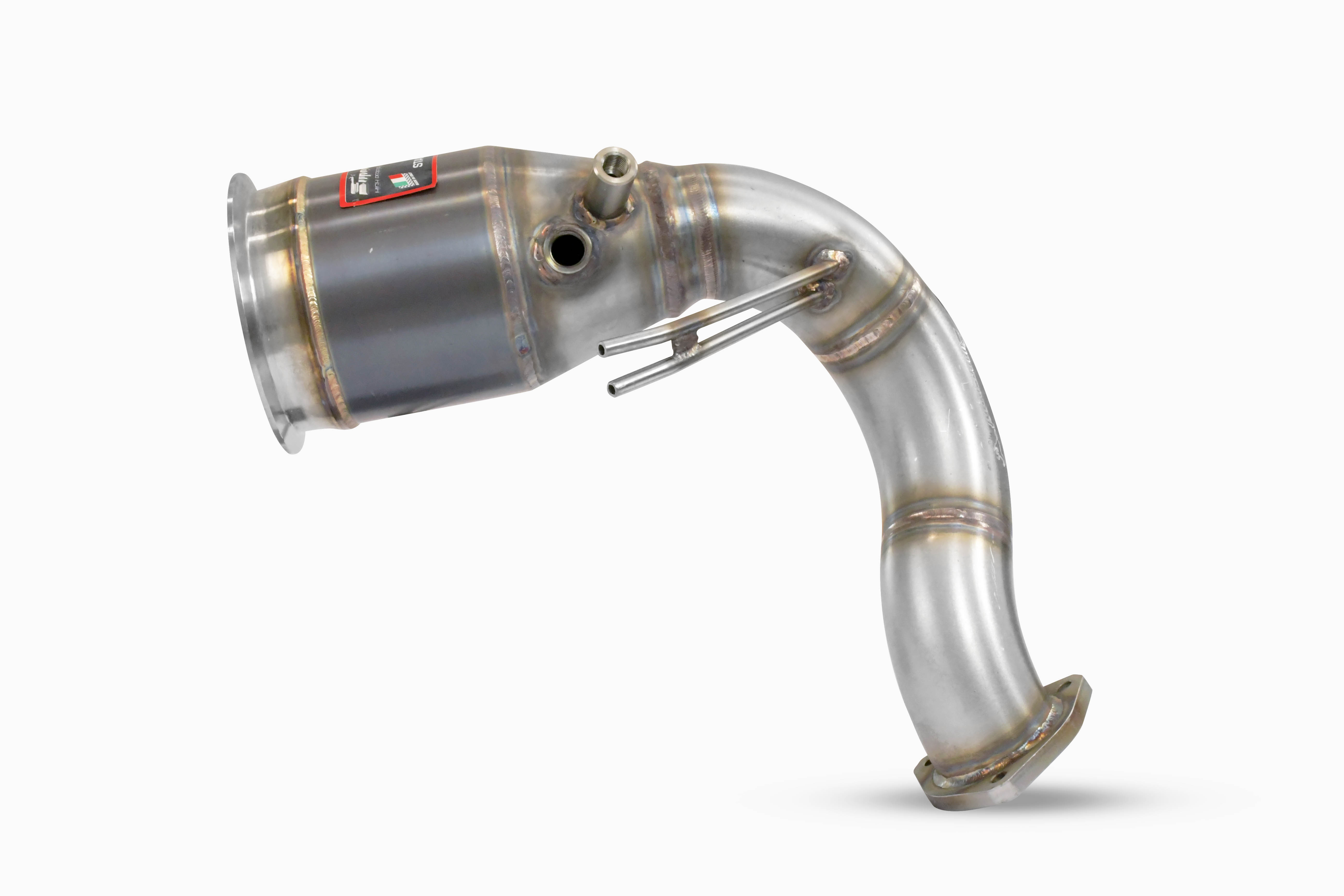 Downpipe Sinistro + Catalizzatore metallico 