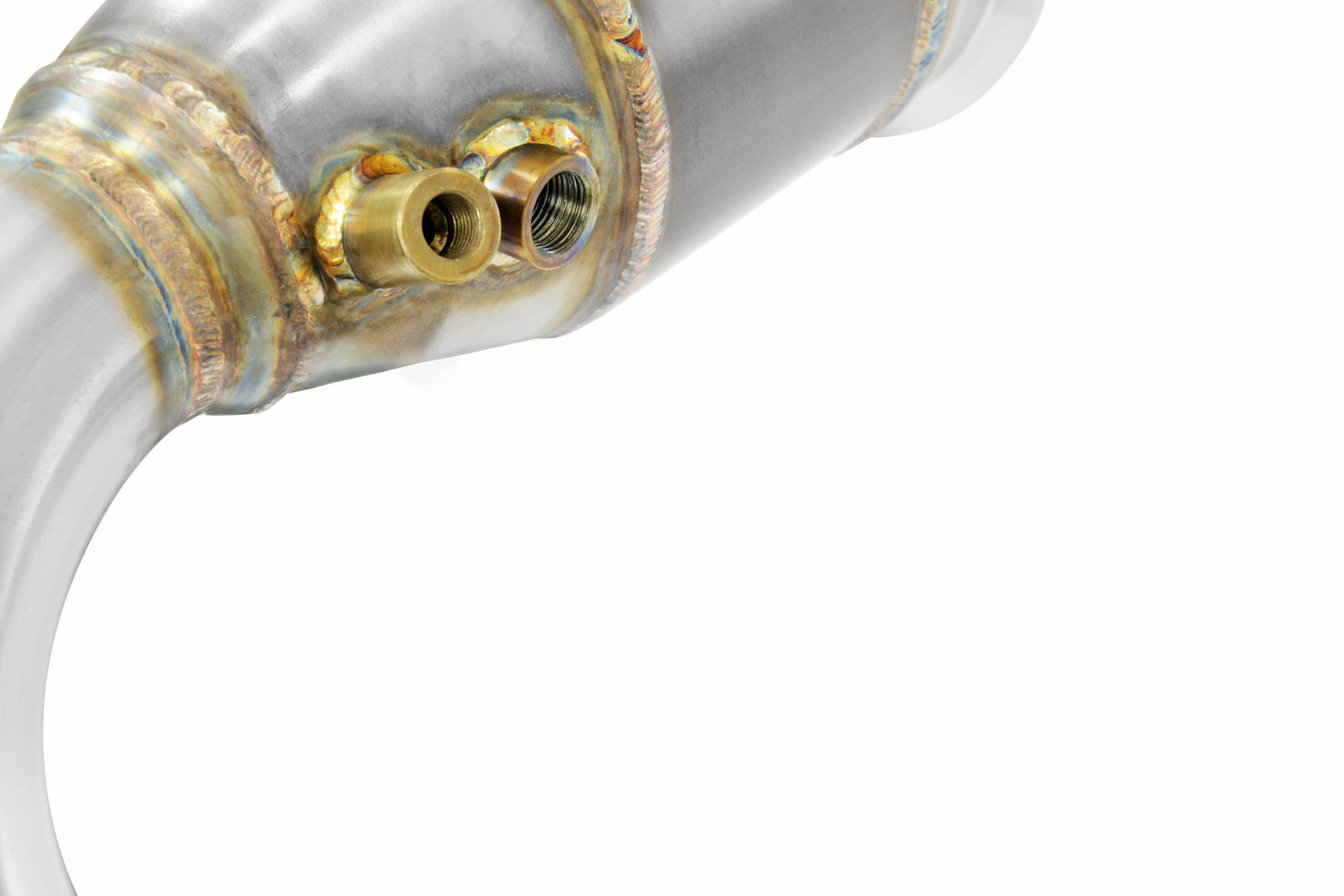 Downpipe Sinistro + catalizzatore metallico 