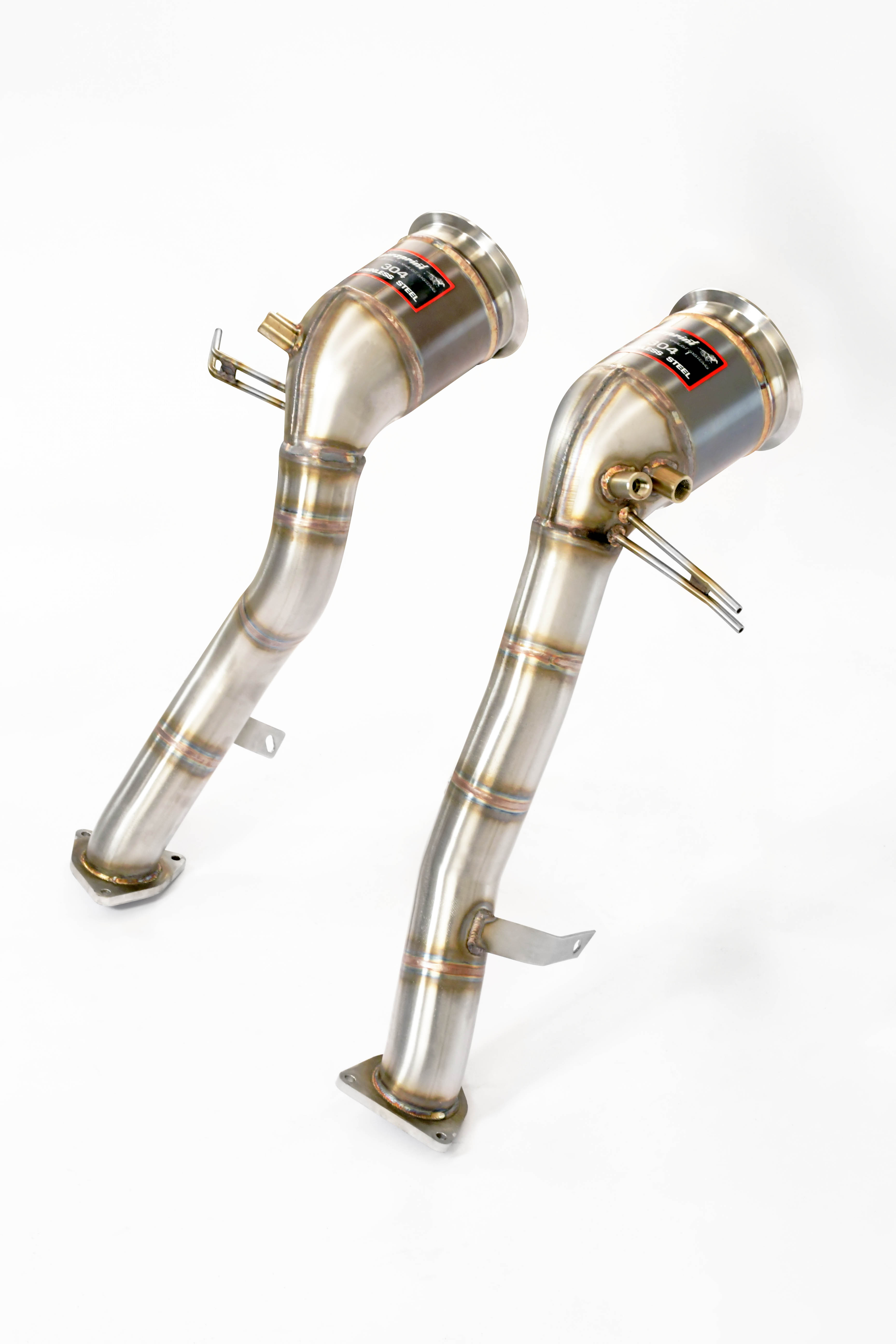 Downpipe destro - sinistro + catalizzatore metallico<br>(Elimina GPF)<br>(Guida a destra / sinistra)