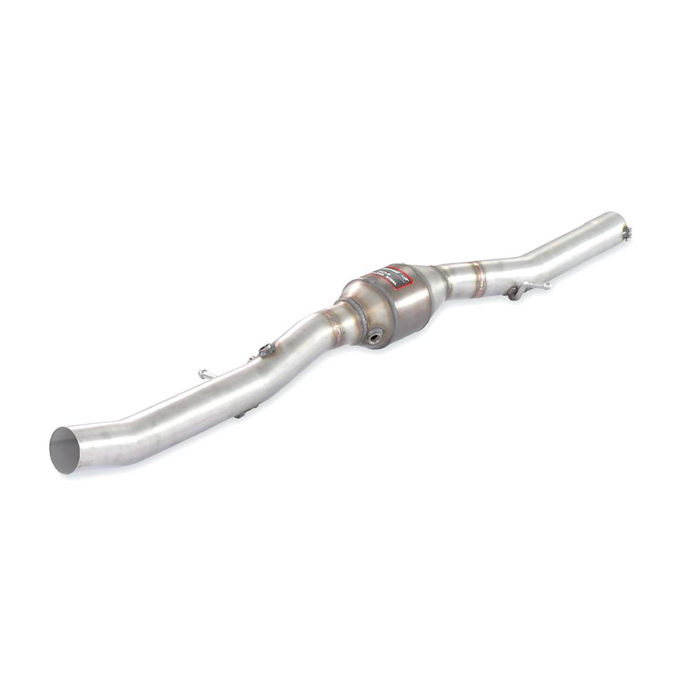 Tubo centrale con catalizzatore metallico.
