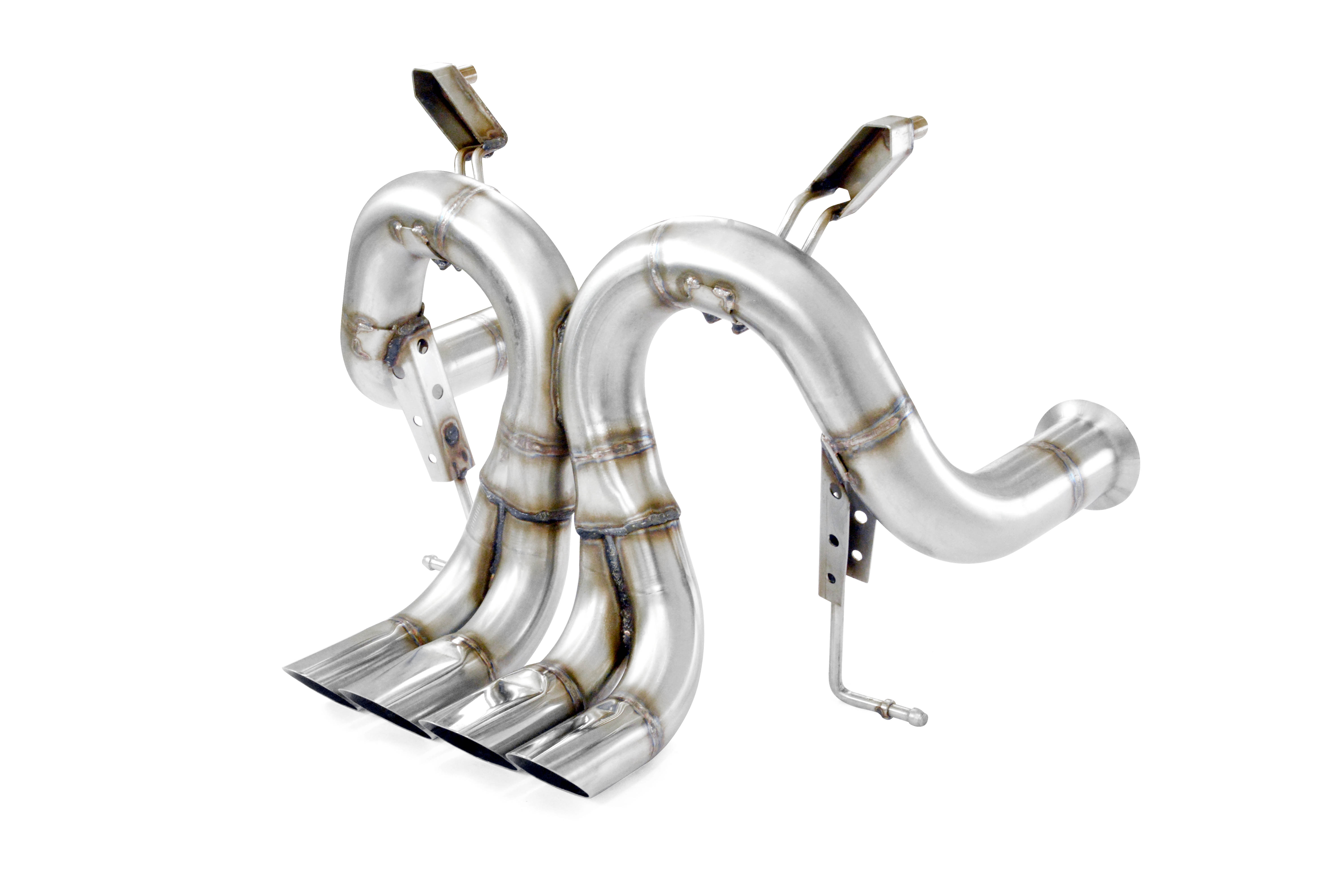 Tubo posteriore "X-Pipe"<br>(Sostituisce marmitta posteriore di serie)<br><strong><span style="color:#ea0000;">-22,0 Kg</span></strong>