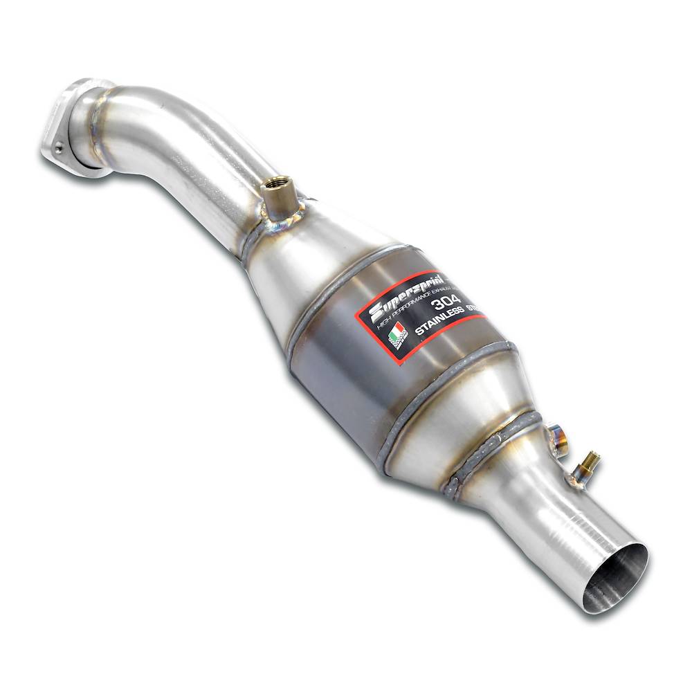 Scarico anteriore destro con catalizzatore metallico