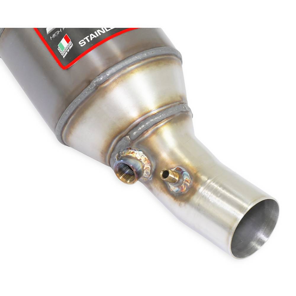Scarico anteriore sinistro con catalizzatore metallico