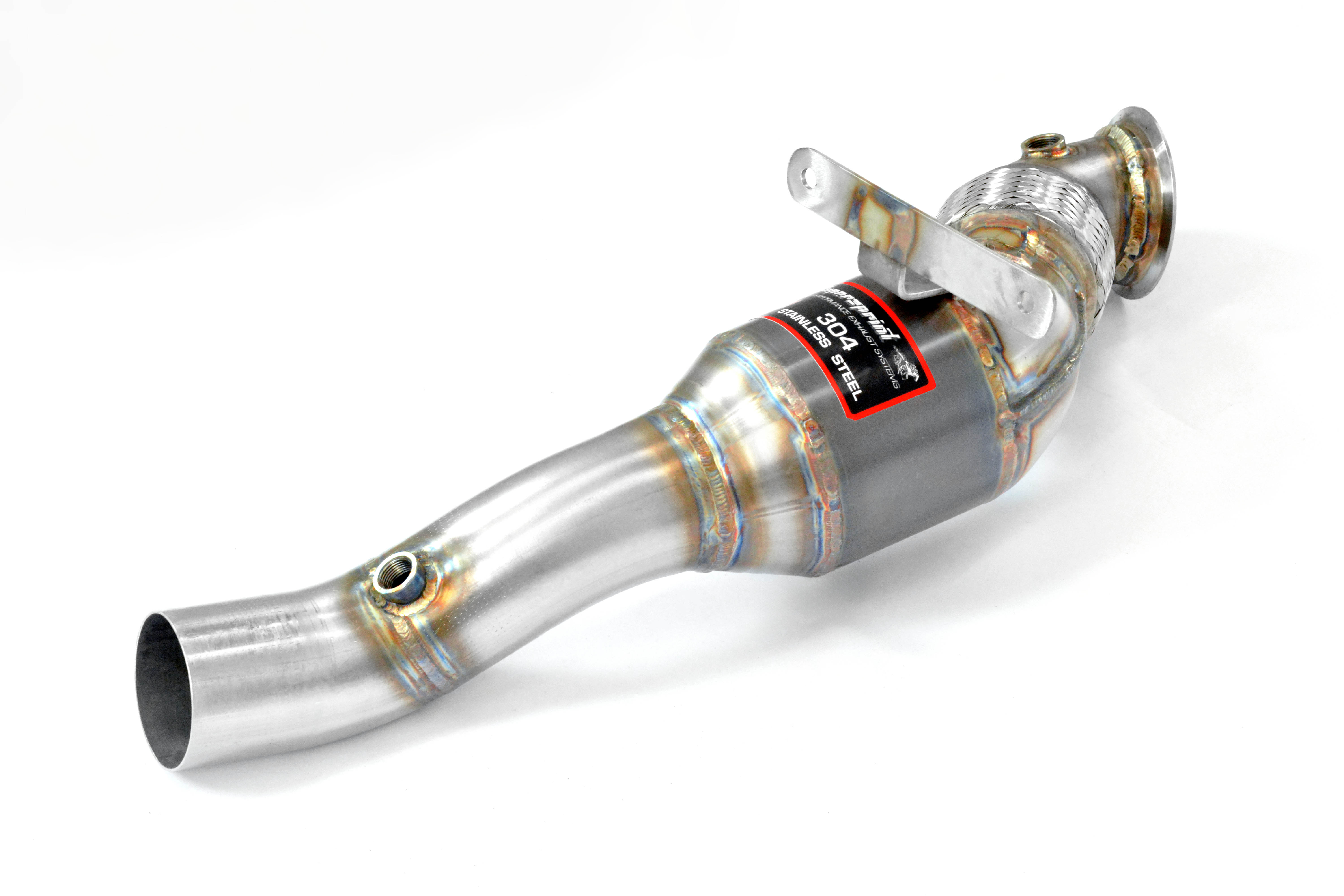 Downpipe Sinistro + catalizzatore metallico 