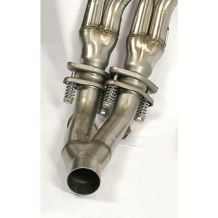 Collettore acciaio inox per catalizzatore di serie.
