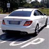 MERCEDES C204 C 180 CGI Coupé (156 Hp) '11 -> Sistema Catback Supersprint (4 uscite ovali) 