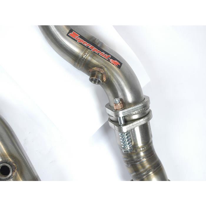 Kit downpipe Destro - Sinistro con giunto compensatore<br>(sostituisce pre-catalizzatore principale)