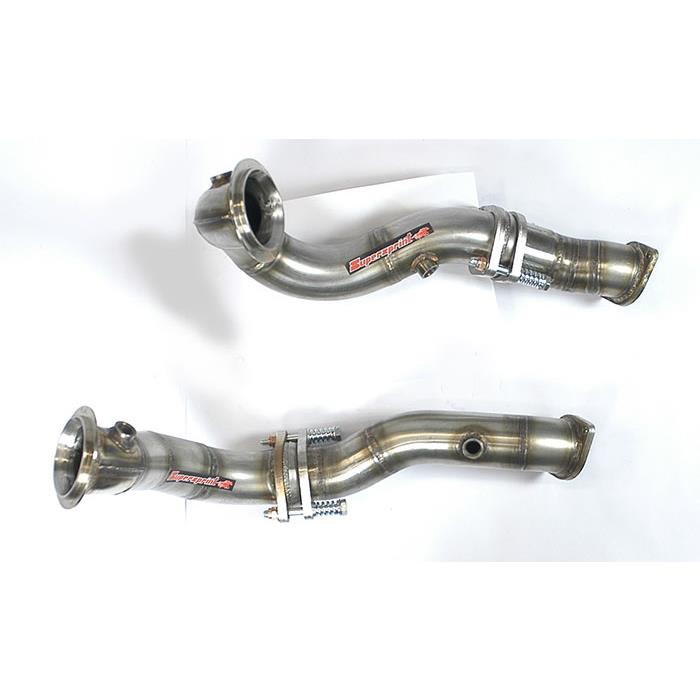 Kit downpipe Destro - Sinistro con giunto compensatore<br>(sostituisce pre-catalizzatore principale)