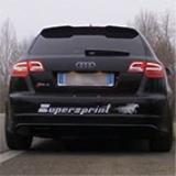 AUDI A3 RS3 Sportback QUATTRO 2.5 TFSI (340 Hp) 2011 -> Impianto Ø80mm con valvola Supersprint 