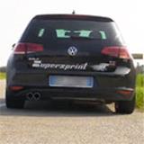VW GOLF VII 1.4 TSI (122 Hp - 140 Hp) 2012 -> Impianto di scarico completo Supersprint