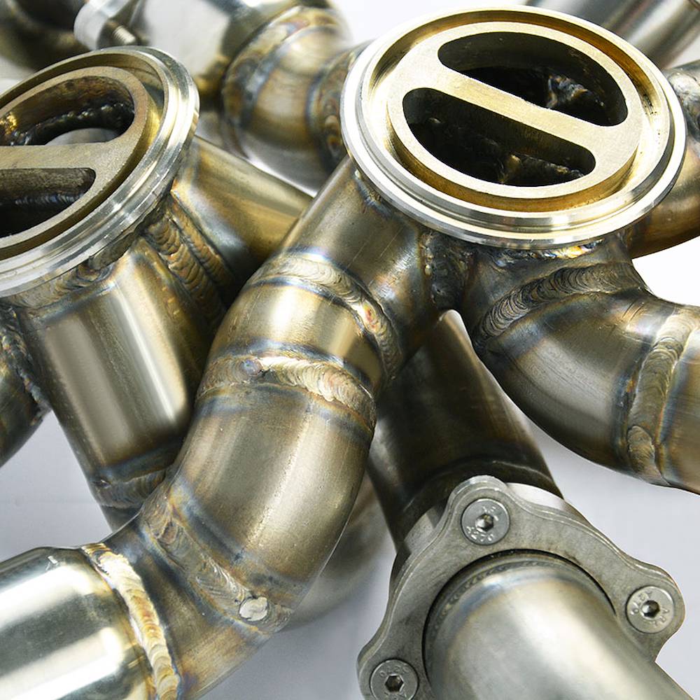 Collettore destro + sinistro AISI 310S<br>per turbine di serie
