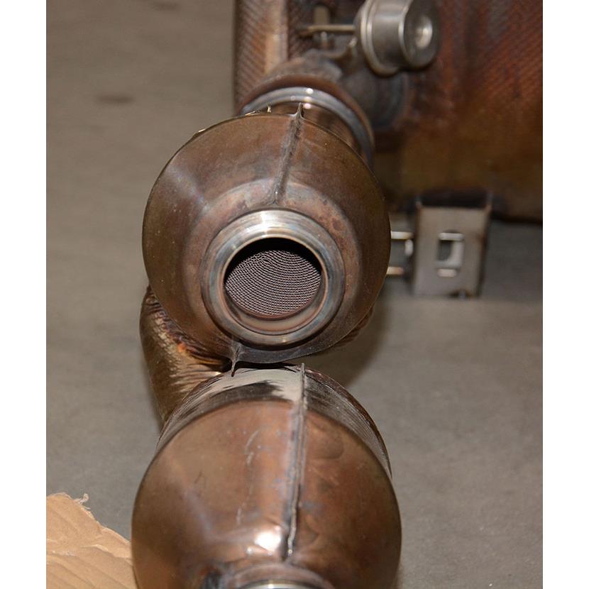 "Y-Pipe" destro con catalizzatore metallico
