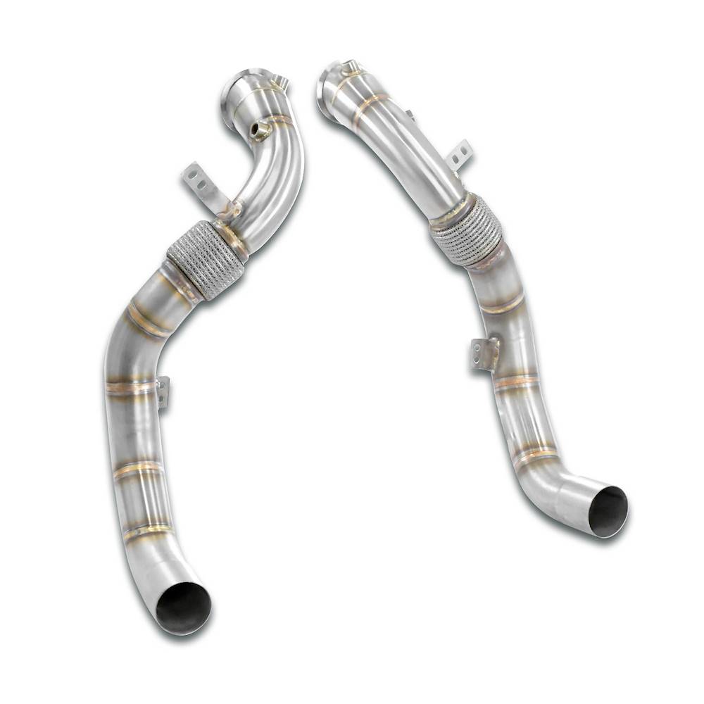 Kit tubi turbina Destro - Sinistro<br>(sostituzione catalizzatore)<br>Compatibile con impianto "Cat.-Back" di serie
