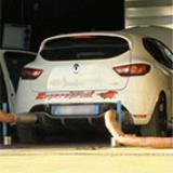 RENAULT CLIO IV 1.6T RS EDC (200 Hp) 2013 -> Impianto di scarico completo Supersprint - Prova al banco