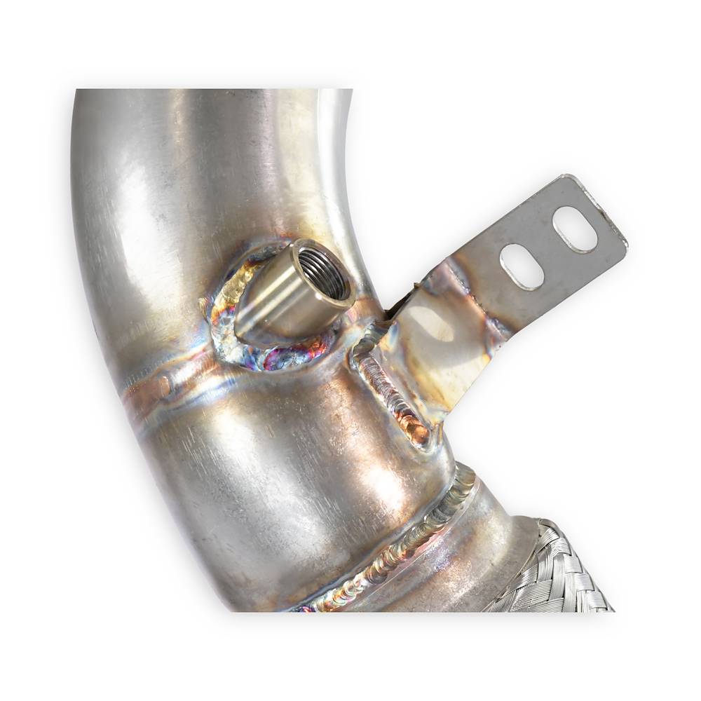 Kit tubi turbina Destro - Sinistro<br>(sostituzione catalizzatore)<br>Compatibile con impianto "Cat.-Back" di serie