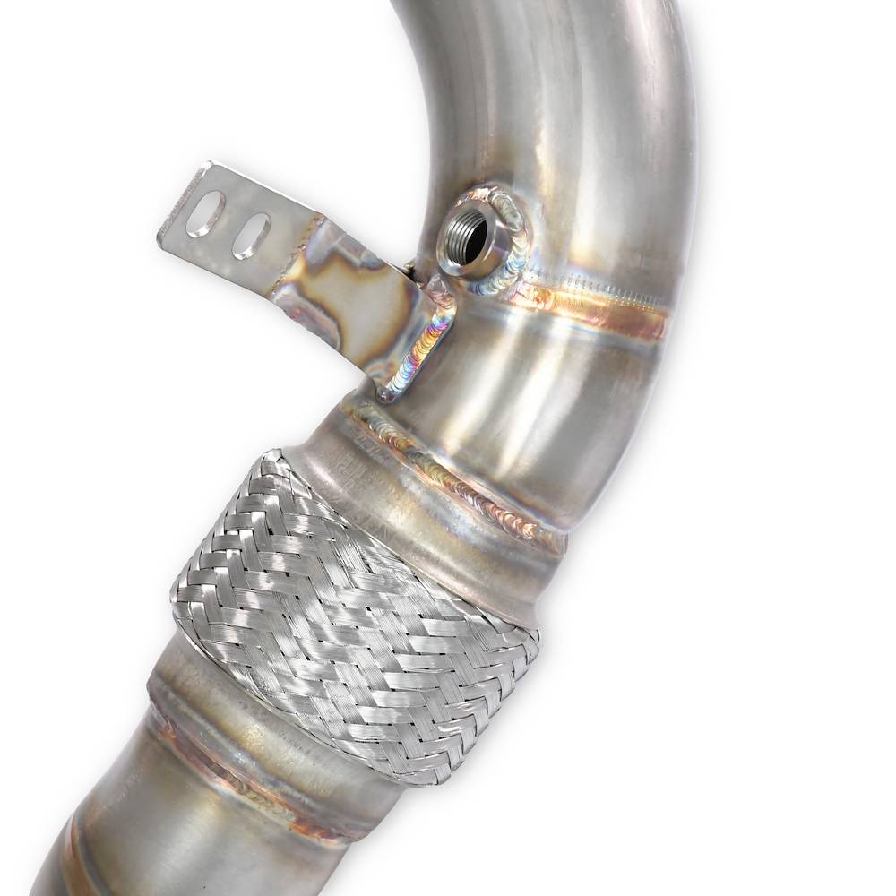 Kit tubi turbina Destro - Sinistro<br>(sostituzione catalizzatore)<br>Compatibile con impianto "Cat.-Back" di serie