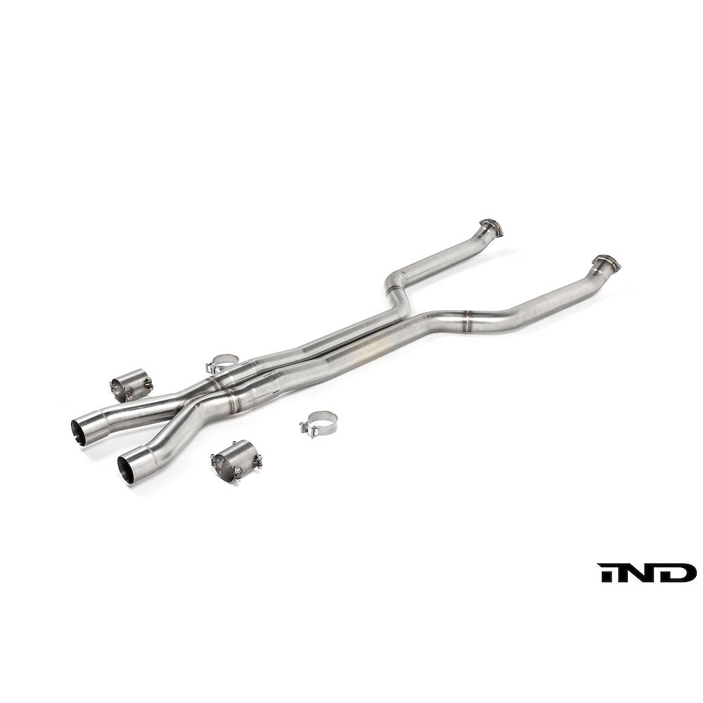 Kit tubi anteriori Destro - Sinistro + "X-Pipe"<br>Elimina catalizzatori terziari